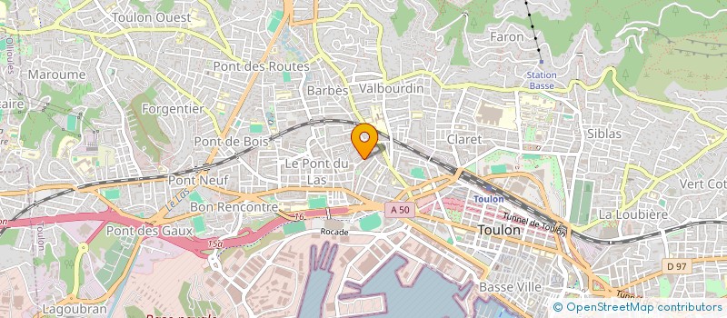 localisation de l'entreprise MONSIEUR FRANCOIS AMPRIMOZ  TOULON