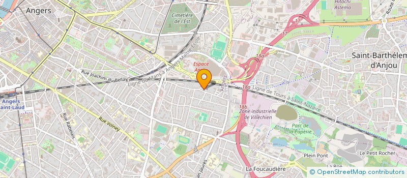 localisation de l'entreprise MONSIEUR FRANCOIS ARIAUX à ANGERS