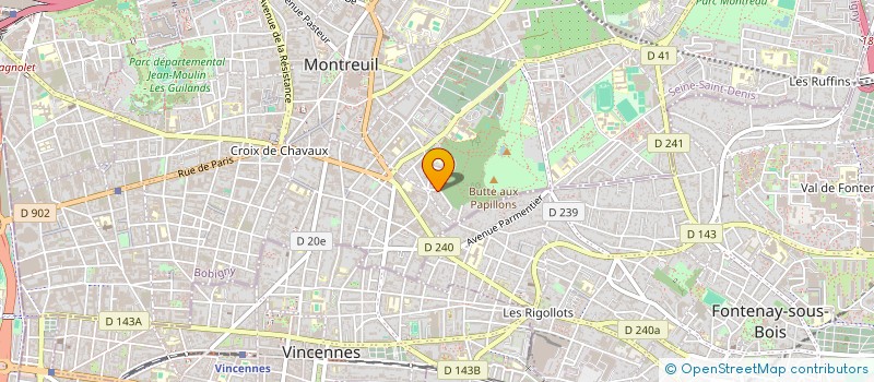 localisation de l'entreprise MONSIEUR FRANCOIS ARVISET à MONTREUIL