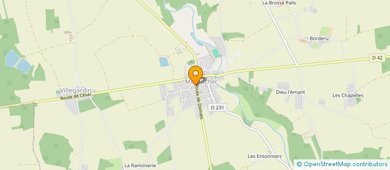 localisation de l'entreprise MONSIEUR FRANCOIS ASSOGBAVI  MONTACHER-VILLEGARDIN