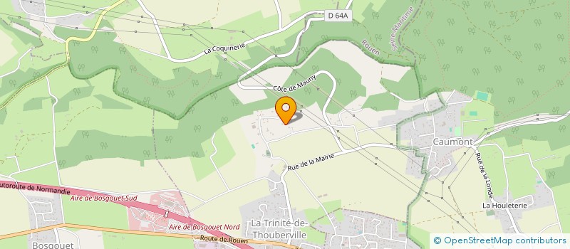 localisation de l'entreprise MONSIEUR FRANCOIS AUBER  LA TRINITE-DE-THOUBERVILLE