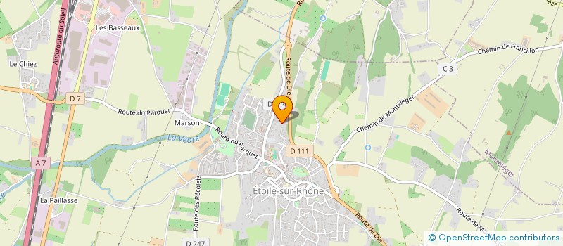 localisation de l'entreprise MONSIEUR FRANCOIS AUDRAS  ETOILE-SUR-RHONE