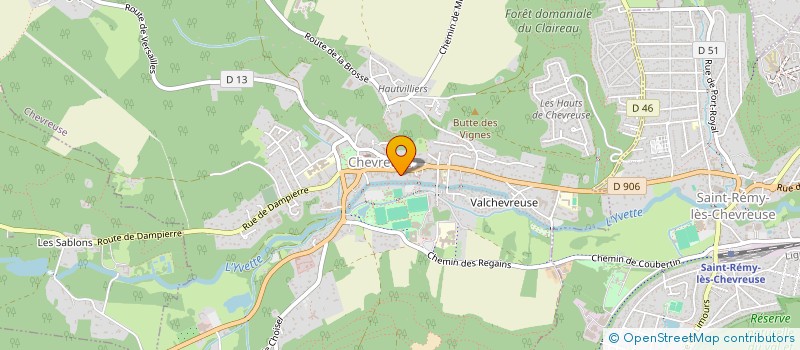 localisation de l'entreprise MONSIEUR FRANCOIS AUGEREAU-HUE  CHEVREUSE