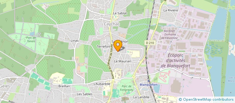 localisation de l'entreprise MONSIEUR FRANCOIS AURY à BLANQUEFORT