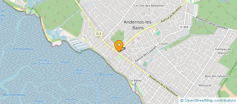 localisation de l'entreprise MONSIEUR FRANCOIS AZENS  ANDERNOS-LES-BAINS