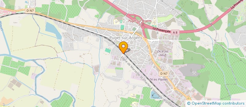 localisation de l'entreprise MONSIEUR FRANCOIS BACQUET à PUGET-SUR-ARGENS