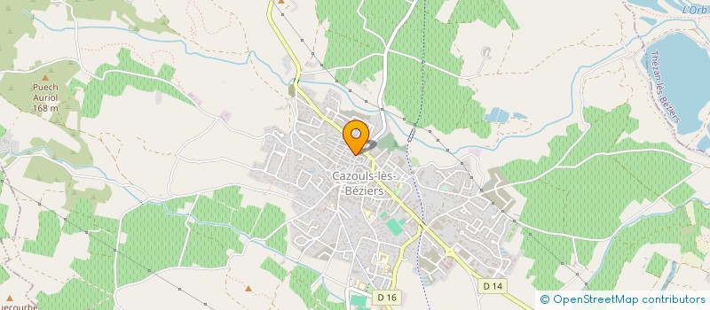 localisation de l'entreprise MONSIEUR FRANCOIS BADENAS  CAZOULS-LES-BEZIERS