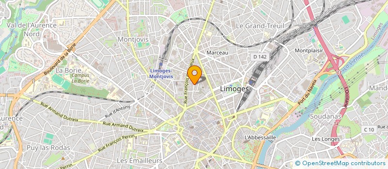 localisation de l'entreprise MONSIEUR FRANCOIS BAILLY à LIMOGES