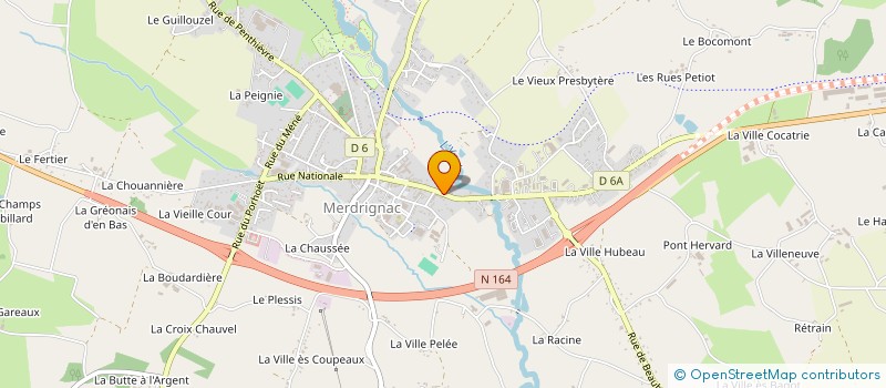 localisation de l'entreprise MONSIEUR FRANCOIS BAR à MERDRIGNAC