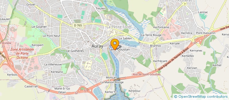 localisation de l'entreprise MONSIEUR FRANCOIS BAR à AURAY