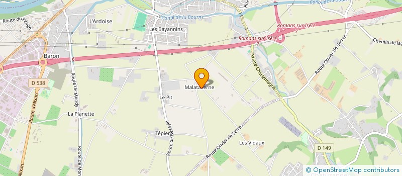 localisation de l'entreprise MONSIEUR FRANCOIS BARBIER  BOURG-DE-PEAGE