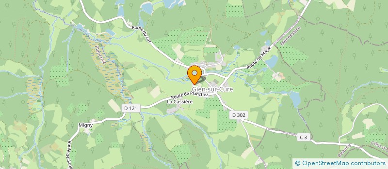 localisation de l'entreprise MONSIEUR FRANCOIS BARBIER  OUROUX EN MORVAN