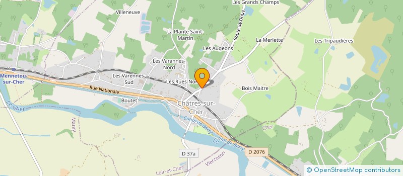localisation de l'entreprise MONSIEUR FRANCOIS BARCAT à CHATRES-SUR-CHER