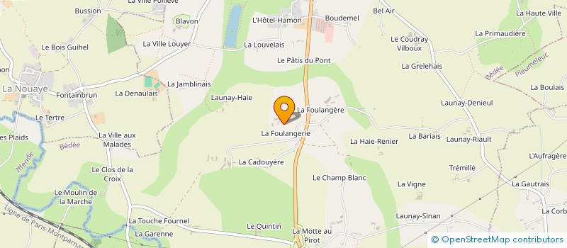 localisation de l'entreprise MONSIEUR FRANCOIS BAREL à BEDEE