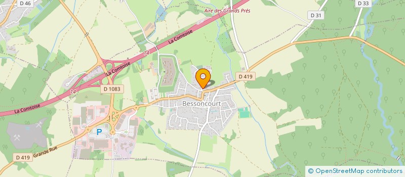 localisation de l'entreprise MONSIEUR FRANCOIS BARNABE  BESSONCOURT