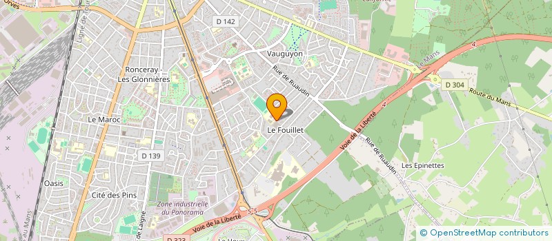 localisation de l'entreprise MONSIEUR FRANCOIS BARON  LE MANS