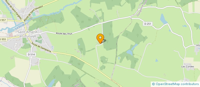 localisation de l'entreprise MONSIEUR FRANCOIS BARRAS  SAINT-AMAND-EN-PUISAYE