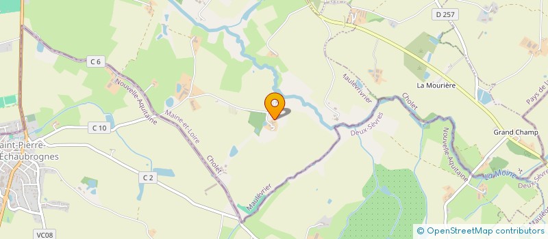 localisation de l'entreprise MONSIEUR FRANCOIS BARRE  MAULEVRIER