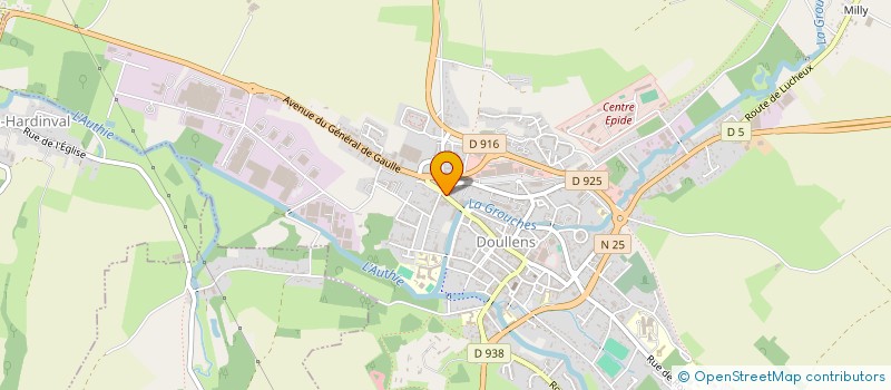 localisation de l'entreprise MONSIEUR FRANCOIS BAUDELOT  DOULLENS