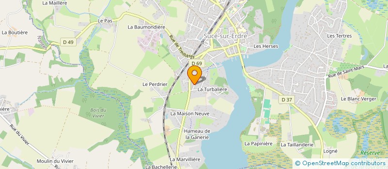 localisation de l'entreprise MONSIEUR FRANCOIS BAUDOUIN à SUCE-SUR-ERDRE