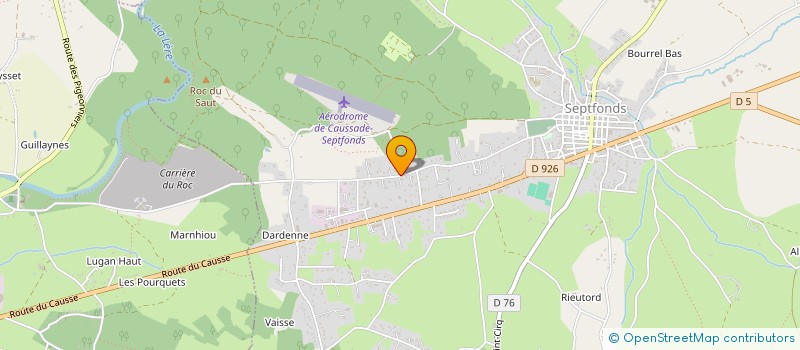 localisation de l'entreprise MONSIEUR FRANCOIS BAUER  SEPTFONDS