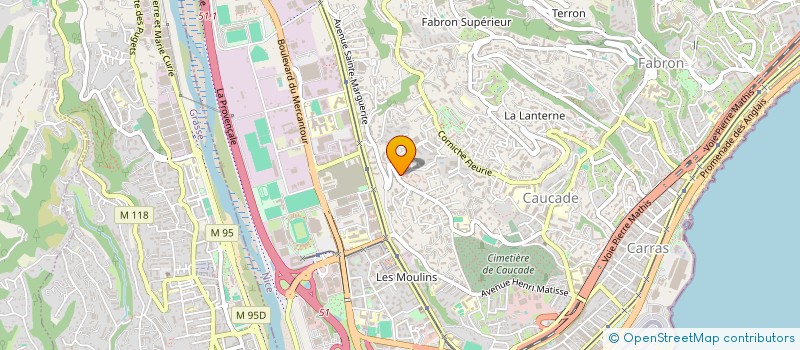 localisation de l'entreprise MONSIEUR FRANCOIS BAZINET  NICE