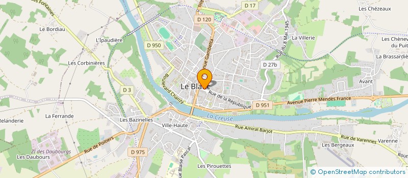 localisation de l'entreprise MONSIEUR FRANCOIS BEAU à LE BLANC
