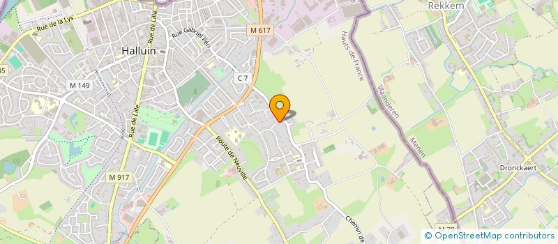 localisation de l'entreprise MONSIEUR FRANCOIS BECKAERT  HALLUIN