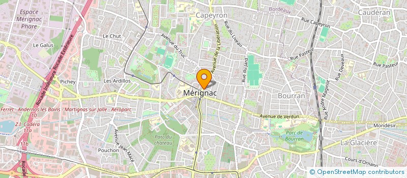 localisation de l'entreprise MONSIEUR FRANCOIS BEGUIN  MERIGNAC