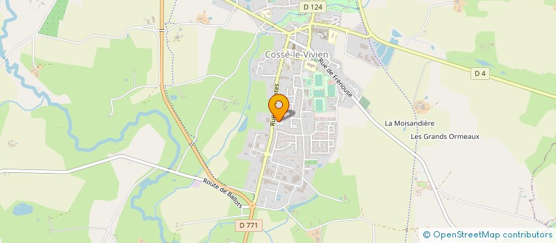 localisation de l'entreprise MONSIEUR FRANCOIS BELIER  COSSE-LE-VIVIEN