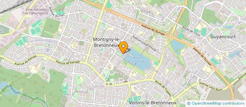 localisation de l'entreprise MONSIEUR FRANCOIS BELLEFONTAINE  MONTIGNY-LE-BRETONNEUX