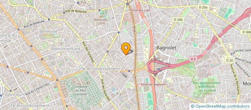 localisation de l'entreprise MONSIEUR FRANCOIS BELLET  PARIS