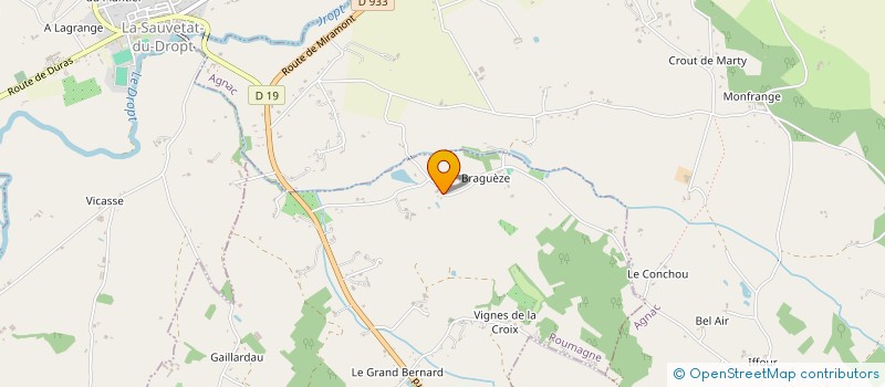 localisation de l'entreprise MONSIEUR FRANCOIS BELLO  ROUMAGNE