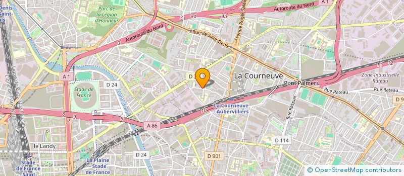 localisation de l'entreprise MONSIEUR FRANCOIS BELLON à LA COURNEUVE