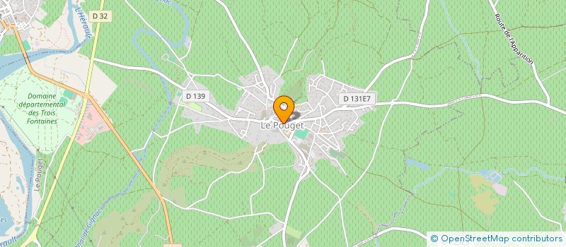 localisation de l'entreprise MONSIEUR FRANCOIS BERANGER  LE POUGET