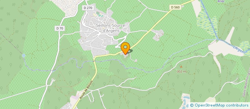 localisation de l'entreprise MONSIEUR FRANCOIS BERARDIER  SEILLONS SOURCE D'ARGENS