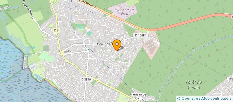 localisation de l'entreprise MONSIEUR FRANCOIS BERENGER  ARES