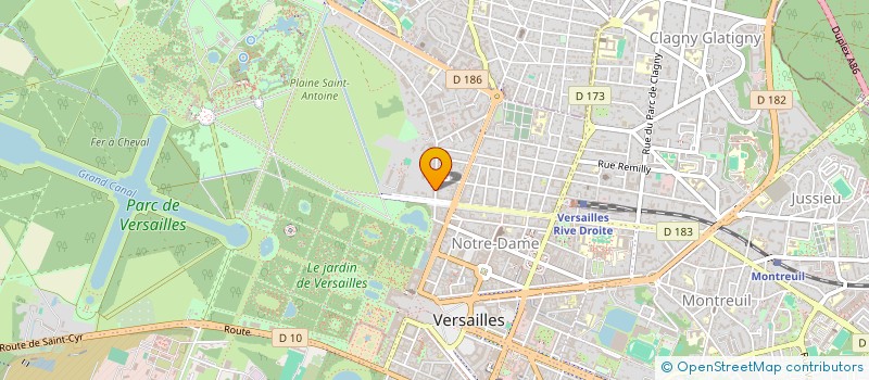 localisation de l'entreprise MONSIEUR FRANCOIS BERGOT à VERSAILLES