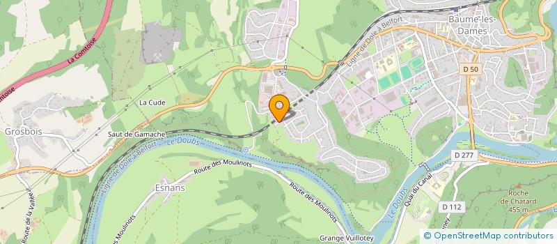 localisation de l'entreprise MONSIEUR FRANCOIS BERLEMONT  BAUME-LES-DAMES