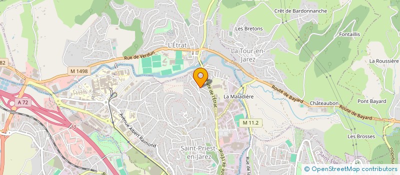 localisation de l'entreprise MONSIEUR FRANCOIS BERLIER  SAINT-PRIEST-EN-JAREZ