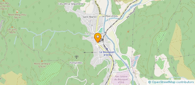 localisation de l'entreprise MONSIEUR FRANCOIS BERNAL  LE BOUSQUET D'ORB