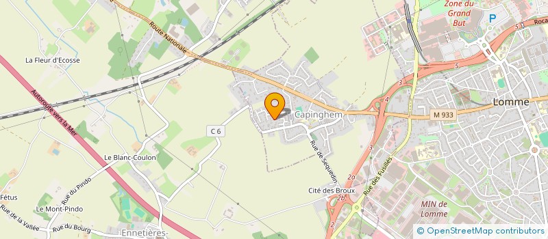 localisation de l'entreprise MONSIEUR FRANCOIS BERNARD  CAPINGHEM