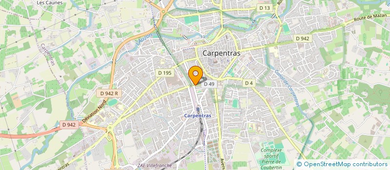 localisation de l'entreprise MONSIEUR FRANCOIS BERNARD  CARPENTRAS