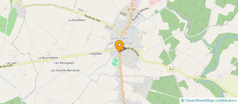 localisation de l'entreprise MONSIEUR FRANCOIS BERTHAULT  SAINT-GENIS-DE-SAINTONGE