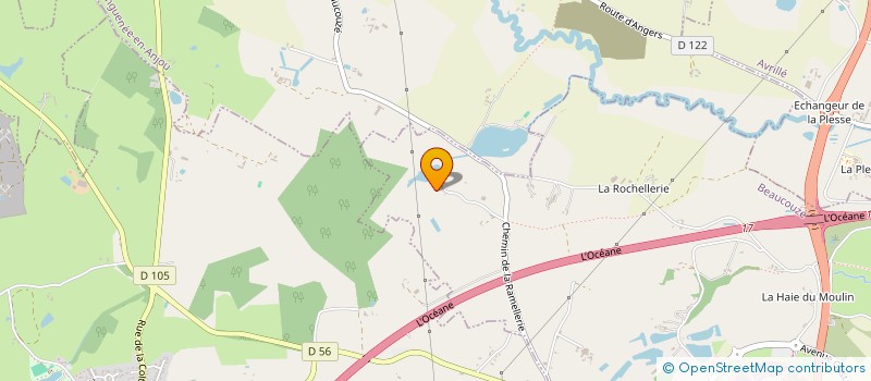 localisation de l'entreprise MONSIEUR FRANCOIS BERTHAULT  BEAUCOUZE