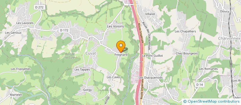 localisation de l'entreprise MONSIEUR FRANCOIS BERTHERAT  CUVAT