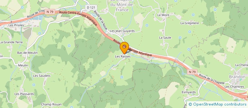 localisation de l'entreprise MONSIEUR FRANCOIS BERTHOUX  LA CHAPELLE-DU-MONT-DE-FRANCE