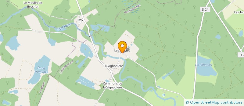 localisation de l'entreprise MONSIEUR FRANCOIS BERTIN à VENDŒUVRES