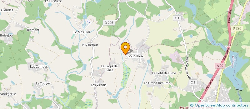 localisation de l'entreprise MONSIEUR FRANCOIS BERTON  LIMOGES