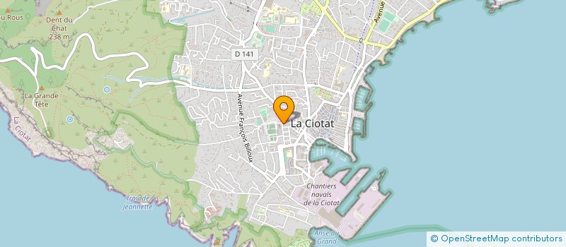 localisation de l'entreprise MONSIEUR FRANCOIS BERTRAND à LA CIOTAT